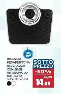 Happy Casa Bilancia pesapersona analogica con base antiscivolo offerta