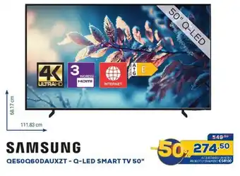 Euronics SAMSUNG QE50Q60DAUXZT - Q-LED SMART TV 50" offerta