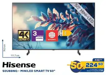 Euronics Hisense 50U69NQ - MINILED SMART TV 50" offerta