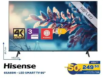 Euronics Hisense 65A69N - LED SMART TV 65" offerta