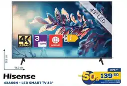 Euronics Hisense 43A69N - LED SMART TV 43" offerta