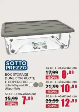 Happy Casa Box storage dune con ruote e coperchio offerta