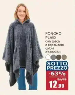 Happy Casa Poncho plaid offerta