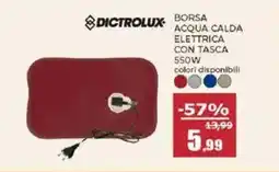 Happy Casa Dictrolux borsa acqua calda elettrica con tasca 550w offerta