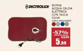 Happy Casa Dictrolux borsa acqua calda elettrica con tasca 550w offerta