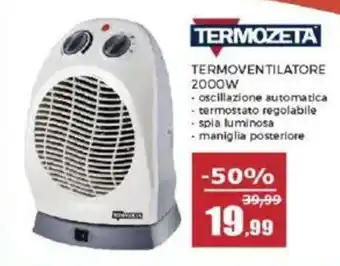 Happy Casa Termozeta termoventilatore 2000w offerta