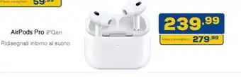 Euronics AirPods Pro 2°Gen Ridisegnati intorno al suono. offerta