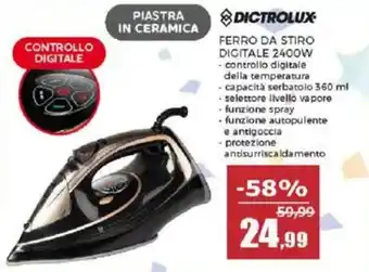 Happy Casa Dictrolux ferro da stiro digitale 2400w offerta