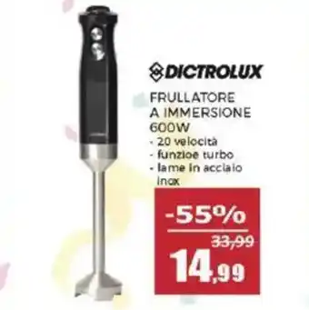 Happy Casa Dictrolux frullatore a immersione 600w offerta