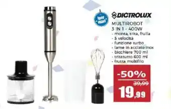 Happy Casa Dictrolux multirobot 3 in 1 - 400w offerta