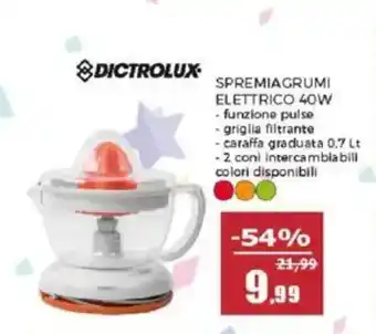 Happy Casa Dictrolux spremiagrumi elettrico 40w offerta