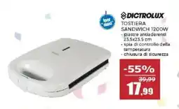 Happy Casa Dictrolux tostiera sandwich 1200w offerta