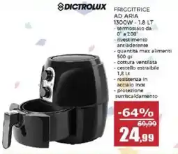 Happy Casa Dictrolux friggitrice ad aria 1300w offerta