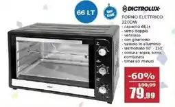 Happy Casa Dictrolux forno elettrico 2200w offerta