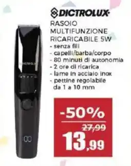 Happy Casa Dictrolux rasoio multifunzione ricaricabile 5w offerta