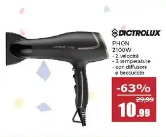 Happy Casa Dictrolux phon 2100w offerta