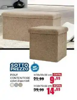 Happy Casa Pouf contenitore offerta