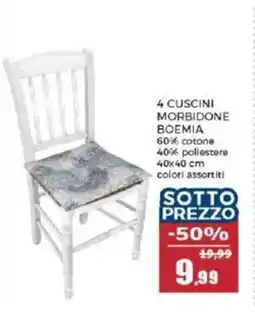 Happy Casa 4 cuscini morbidone boemia offerta