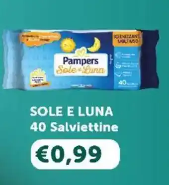 Happy Casa Pampers SOLE E LUNA 40 Salviettine offerta