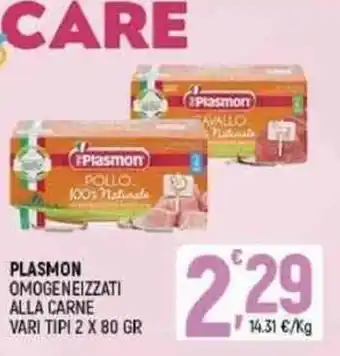 Plasmon Omogeneizzati alla Carne vari tipi 2 x 80gr
