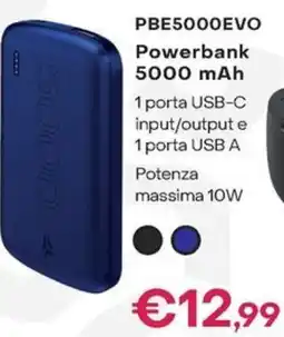 Euronics PBE5000EVO Powerbank 5000 mAh offerta