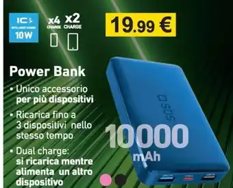 Euronics Power Bank 10000 mAh offerta