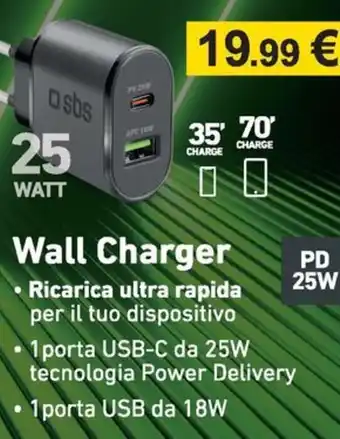 Euronics Wall Charger 25 Watt offerta