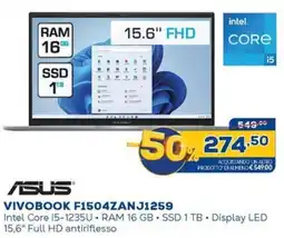 Euronics ASUS VIVOBOOK F1504ZANJ1259 offerta