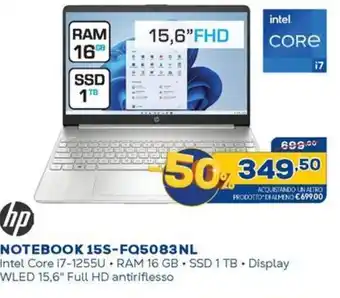 Euronics hp NOTEBOOK 15S-FQ5083NL offerta