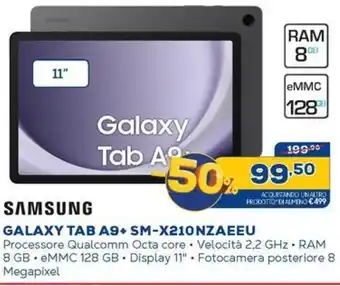 Euronics SAMSUNG GALAXY TAB A9+ SM-X210NZAEEU offerta