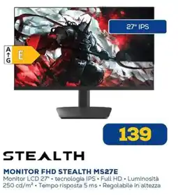 Euronics STEALTH MONITOR FHD STEALTH MS27E offerta