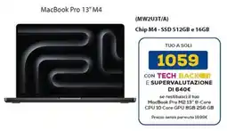 Euronics MacBook Pro 13" M4 offerta