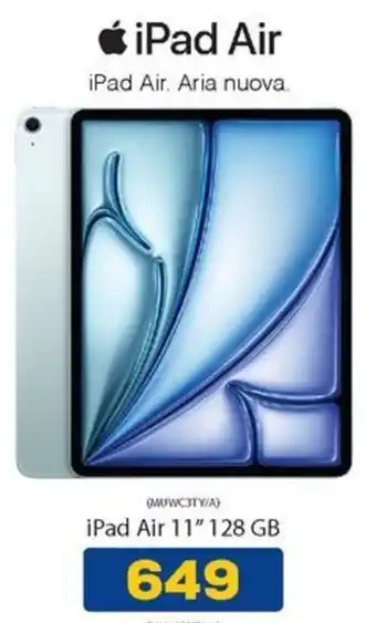 Euronics iPad Air. Aria nuova. 11" 128 GB offerta