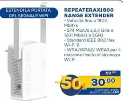 Euronics REPEATERAX1800 RANGE EXTENDER offerta