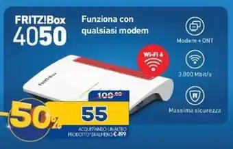 Euronics FRITZ!Box 4050 Funziona con  qualsiasi modem offerta