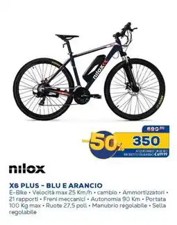 Euronics nilox X6 PLUS - BLU E ARANCIO offerta