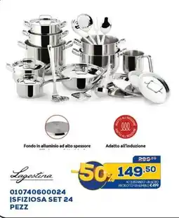 Euronics Lagostina ISFIZIOSA SET 24 PEZZ offerta