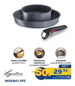 Euronics Lagostina ingenio 3pz offerta