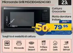 Euronics SAMSUNG Microonde Grill MG23DG4524CGEI offerta