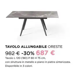 Ricci Casa Tavolo allungabile oreste offerta