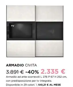 Ricci Casa Armadio civita offerta