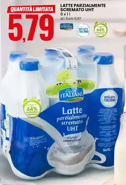 Eurospin Latte parzialmente scremato uht offerta