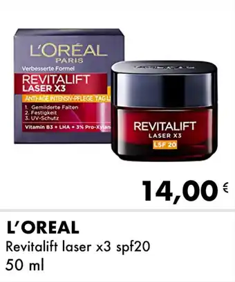 Iper Tosano L'OREAL Revitalift laser x3 spf20 offerta