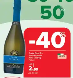 Carrefour Express Cuvée Extra Dry Vino Spumante Porta Dei Dogi offerta