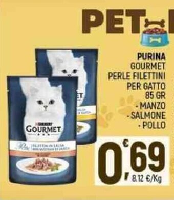 Ottimo Market Purina Gourmet Perle Filettini per Gatto 85 gr offerta