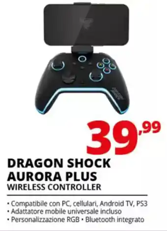 Comet Dragon shock aurora plus wireless controller offerta