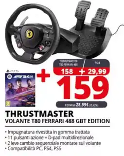 Comet THRUSTMASTER VOLANTE T80 FERRARI 488 GBT EDITION offerta