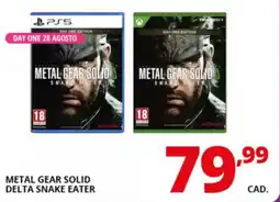 Comet Metal gear solid delta snake eater offerta