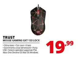 Comet TRUST MOUSE GAMING GXT 133 LOCX offerta