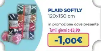 Acqua & Sapone Plaid softly 120x150 cm offerta